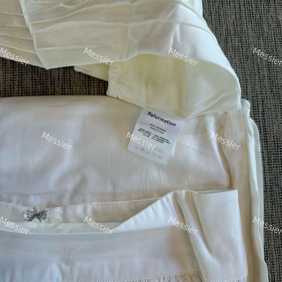 Reformation Carlow Two Piece Dress in White - Picture 11 of 16